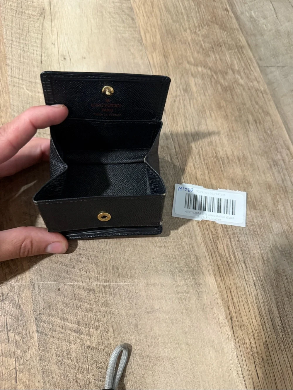 Louis Vuitton Black Epi Leather Bi-Fold Card Holder